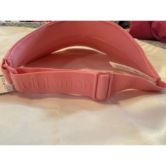 NEW Lululemon Women\'s Fast Paced Wide Band Running Pink Visor In Candy Cloud